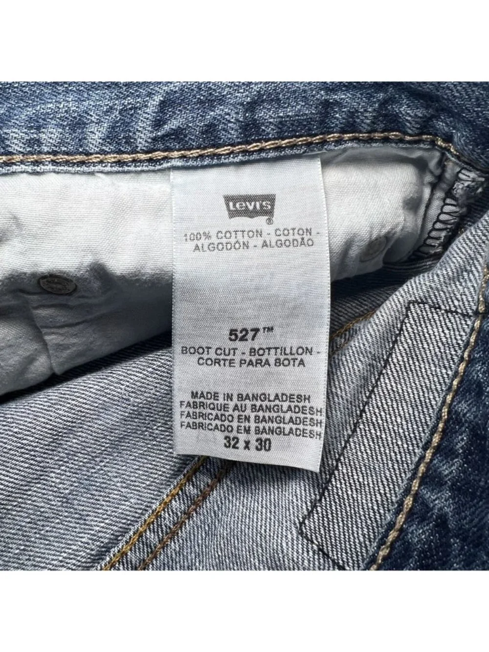 Y2K Levis 527 Mens Blue Denim Bootcut Jeans Size 32x30 Medium Wash Skater